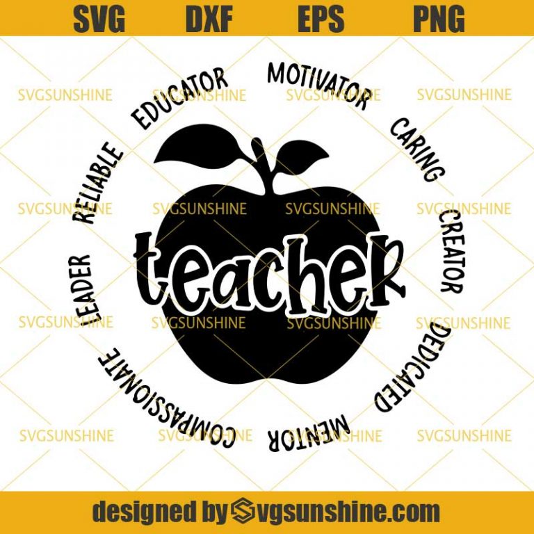 Back to School SVG, School SVG, Teacher SVG DXF EPS PNG Cutting File ...