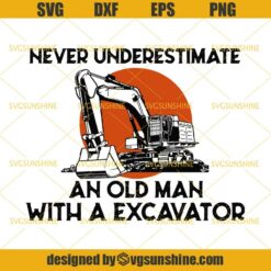 Excavator SVG, Excavator Vector Clipart, Excavator Cutfile, Excavator Cricut Silhouette