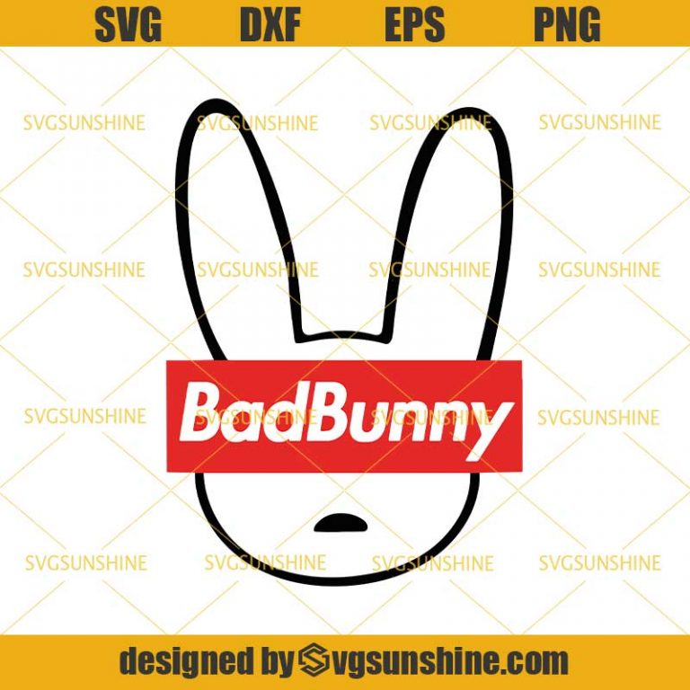 Download Bad Bunny SVG DXF EPS PNG Cutting File for Cricut - Svgsunshine