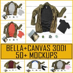 Tshirt Mockup Bundle, Bella Canvas 3001 50+ Mockups , Bella Canvas 3001 Tshirt Mockup