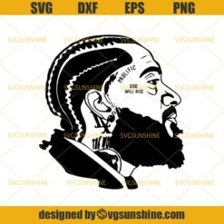 Nipsey Hussle Rapper SVG, Music Vinyl SVG, Nipsey Art SVG DXF EPS PNG