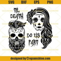 Sugar Skull SVG, Day Of The Dead SVG, Wedding Skull SVG, Skull SVG DXF EPS PNG