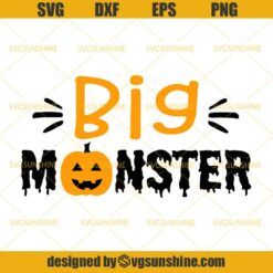 Momster SVG PNG DXF EPS Cut Files Vector Clipart Cricut Silhouette