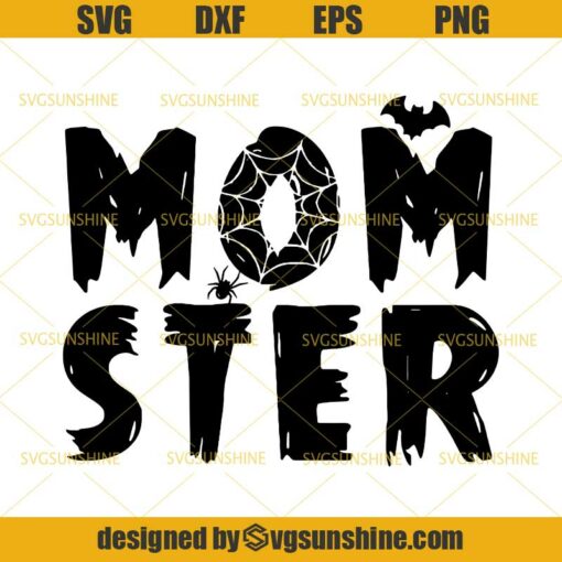 Momster SVG, Bat SVG, Spider SVG, Happy Halloween SVG DXF EPS PNG