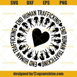 Save the Children SVG, End Human Trafficking SVG, Awareness Rainbow SVG DXF EPS PNG