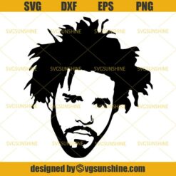 J. Cole Rapper SVG DXF EPS PNG Cutting File for Cricut