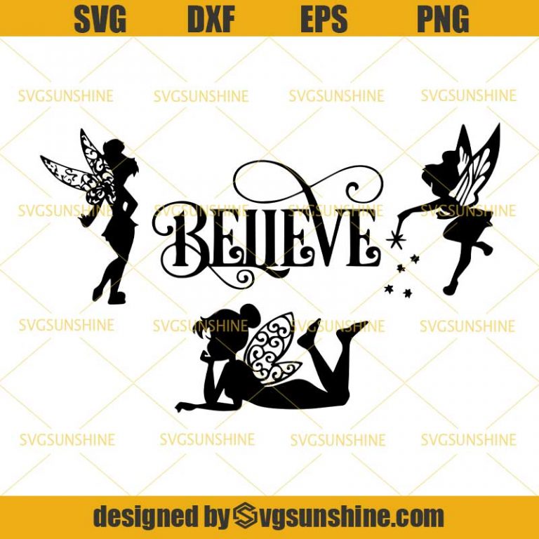 Tinkerbell SVG Bundle, Believe SVG, Disney SVG, Disneyland SVG, Magic ...