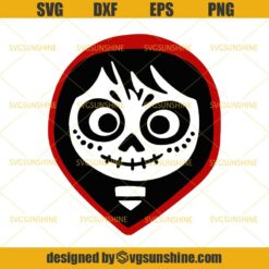 Coco Day of the Dead Mask SVG DXF EPS PNG Cutting File for Cricut