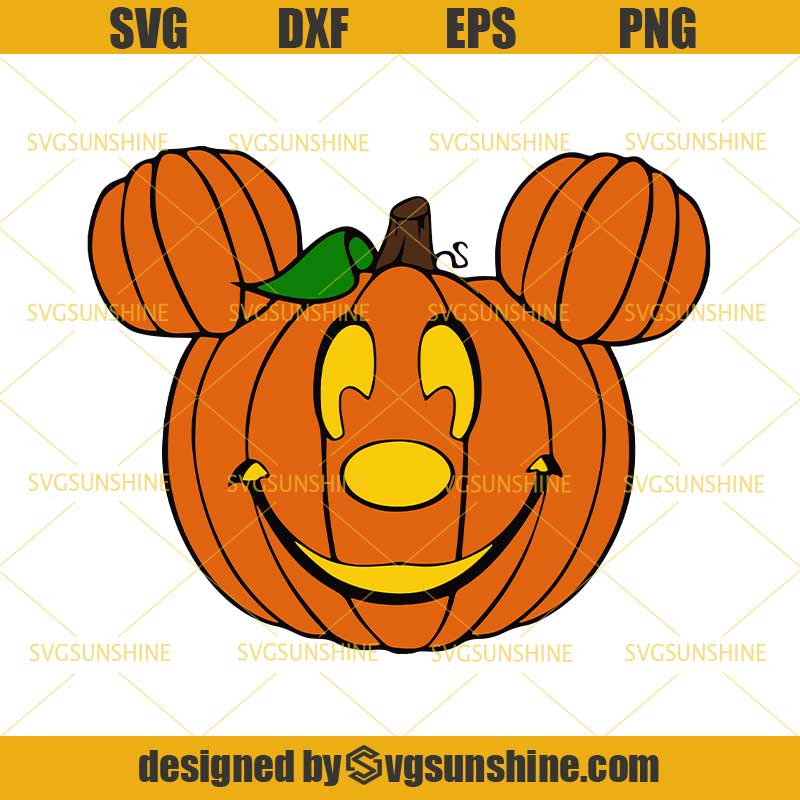 Download Mickey and Minnie Pumpkin Heads SVG, Pumpkin Halloween ...