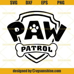 Paw Patrol SVG DXF EPS PNG Cutting File for Cricut