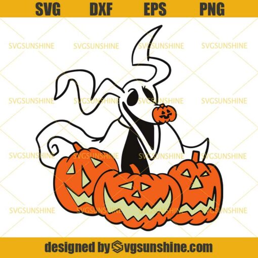 Zero Pumpkin SVG, Jack Skellington SVG, Nightmare Before Christmas SVG, Halloween SVG
