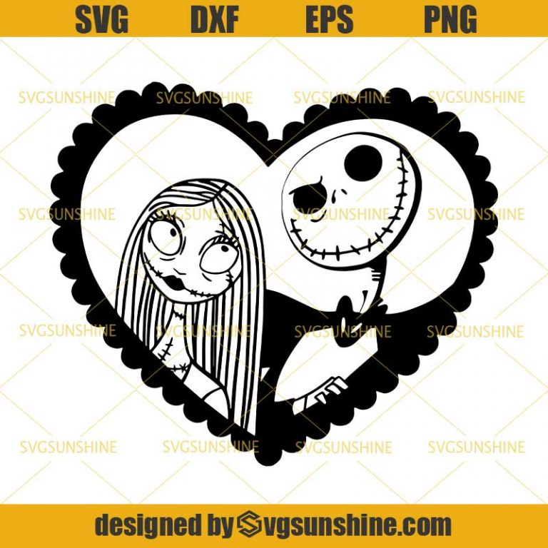 Jack And Sally SVG, Jack Skellington SVG, Sally SVG, Nightmare Before ...