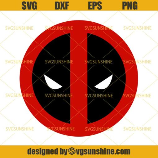 Deadpool Logo SVG, Marvel Clipart SVG DXF EPS PNG Cutting File for Cricut