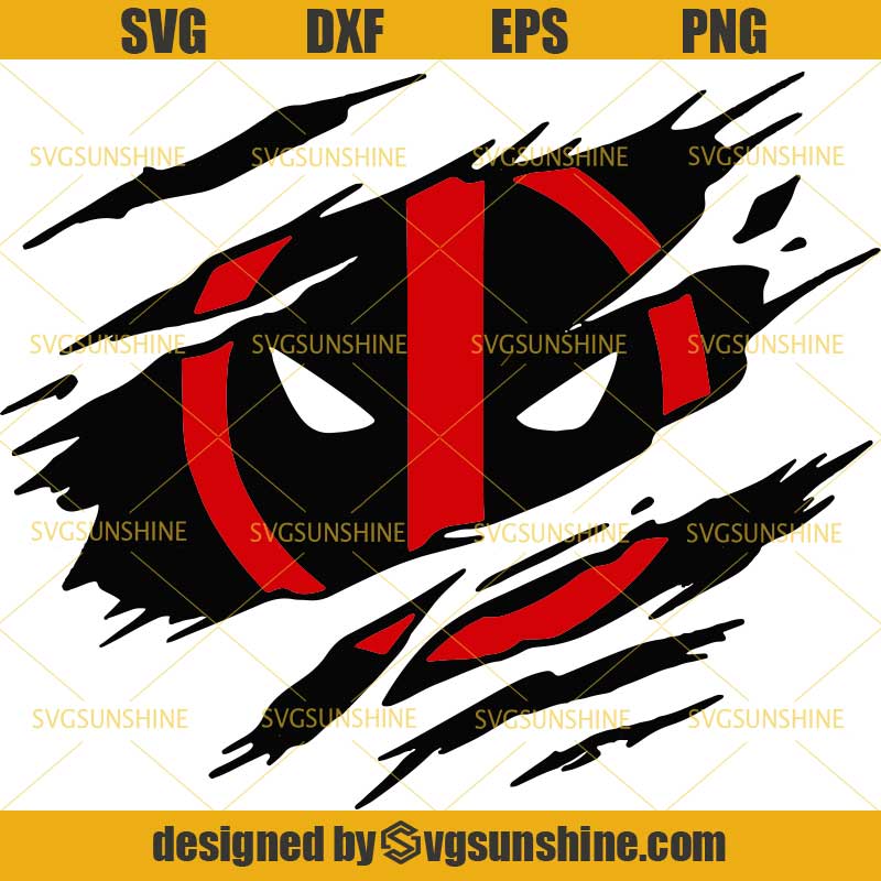Download Deadpool SVG, Deadpool Shirt Rip SVG, Superhero Ripped SVG - Svgsunshine