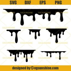 Dripping Borders SVG Bundle, Dripping SVG, Dripping Borders Cut Files, Paint Drip SVG DXF EPS PNG