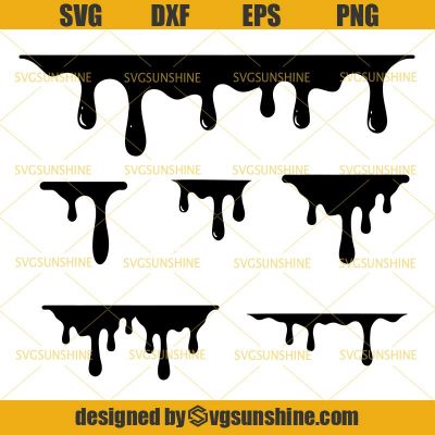 Dripping Borders SVG Bundle, Dripping SVG, Dripping Borders Cut Files ...