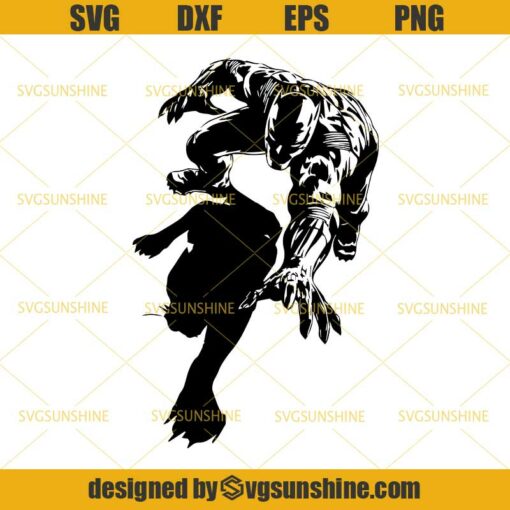 Black Panther SVG DXF EPS PNG Cutting File for Cricut, Black Panther Marvel SVG, Superheroes SVG