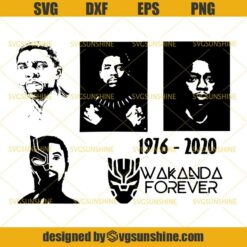 Black Panther SVG Bundle, Chadwick Boseman SVG, Wakanda Forever SVG, T’challa SVG, Marvel SVG, Superheroes SVG