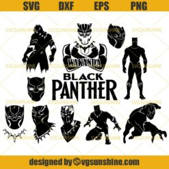 Wakanda Forever SVG DXF EPS PNG Cutting File for Cricut- Black Panther Marvel SVG