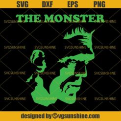 The Monster Frankenstein SVG, Halloween SVG DXF EPS PNG Cutting File for Cricut