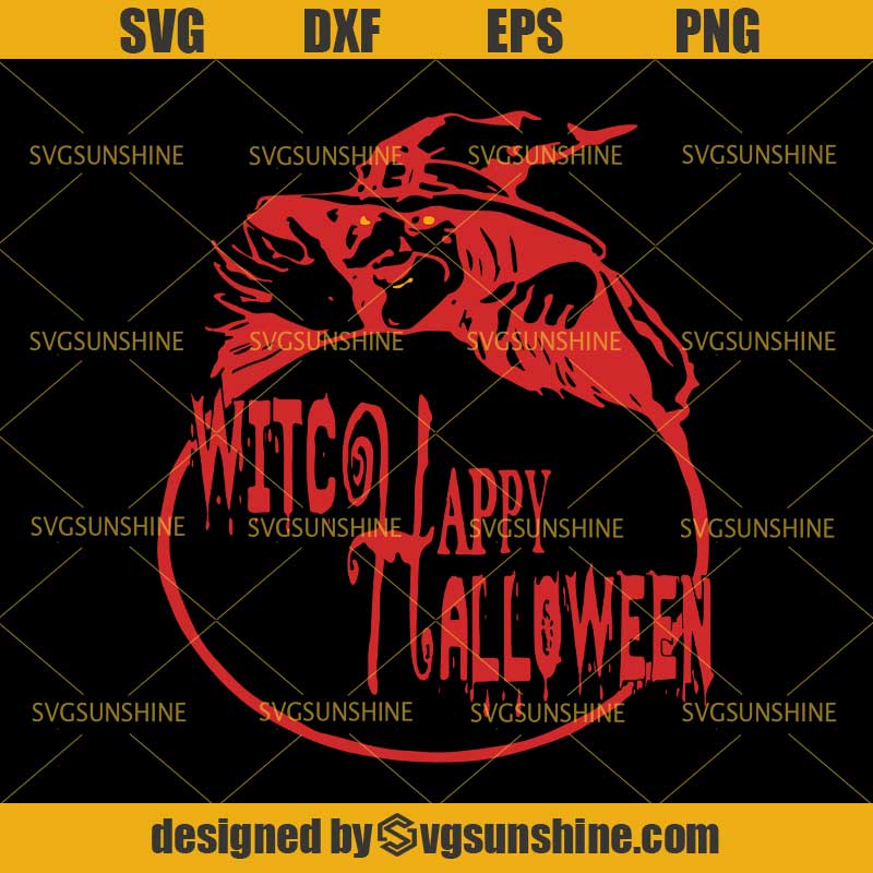 Witch Happy Halloween SVG DXF EPS PNG Cutting File for ...