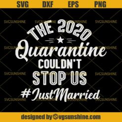 The 2020 Quarantine Couldn’t Stop Us Just Married SVG, Quarantine SVG, Virus 2020 SVG