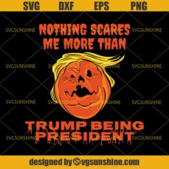 Trump Pumpkin Halloween SVG, Trumpkin SVG DXF EPS PNG Cutting File for Cricut