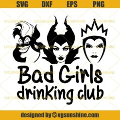 Bad Girls Drinking Club SVG, Halloween SVG, Villains SVG, Witches SVG, Bad Girls SVG, Fairy World SVG