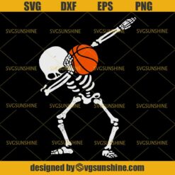 Halloween Skeleton Basketball Svg, Skeleton Svg