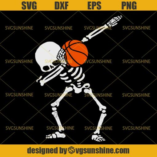 Halloween Skeleton Basketball Svg, Skeleton Svg - Svgsunhine