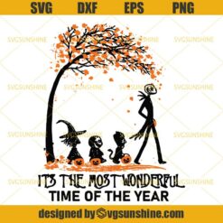 Nightmare Before Christmas Svg, It’s The Most Wonderful Time Of The Year Svg, Halloween Svg