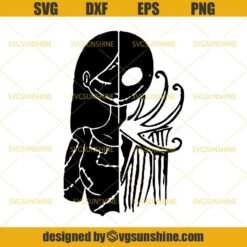 Jack And Sally Santa Claus Christmas SVG, Oogie Boogie Christmas SVG PNG EPS DXF File