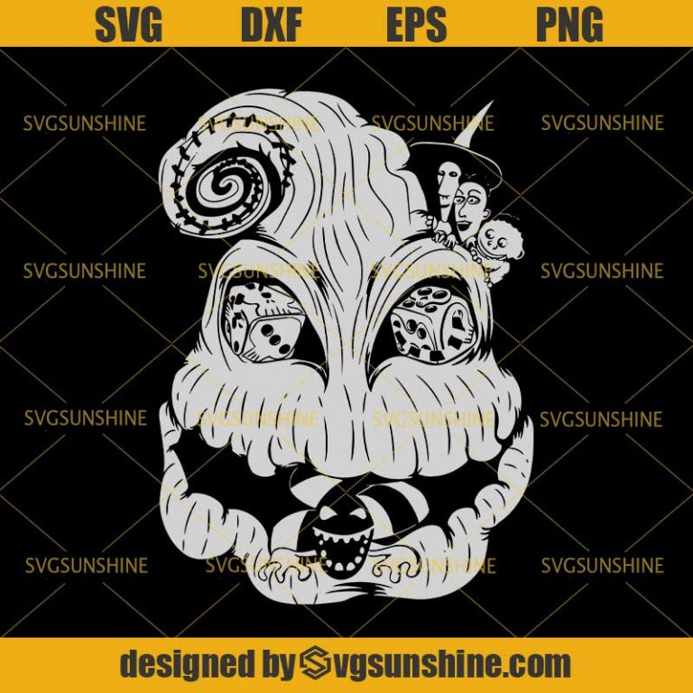 Oogie Boogie Svg, Lock Shock And Barrel Svg, The Nightmare Before