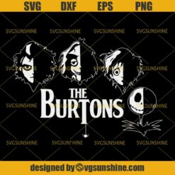 The Burtons Svg, Tim Burton Svg, Jack Skellington Svg, Halloween Svg