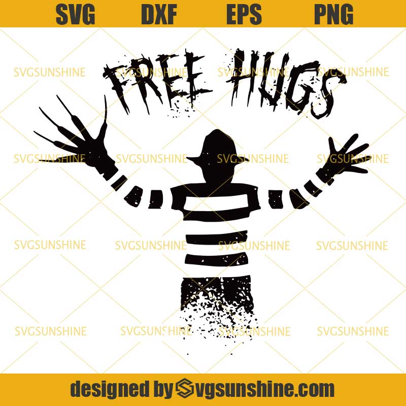 Download Freddy Krueger Free Hugs Svg, Horror Movies Killer Svg ...