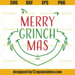 Grinch Svg, Merry Grinch Mas Svg, Christmas Svg