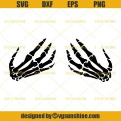 Skeleton Hands SVG DXF EPS PNG Cutting File for Cricut