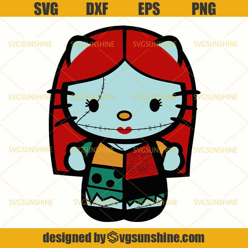 Halloween Hello Kitty Sam SVG, Hello Kitty Costume SVG - SVGbees