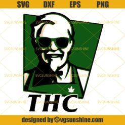 KFC THC Weed SVG, Marijuana SVG, Cannabis SVG DXF EPS PNG