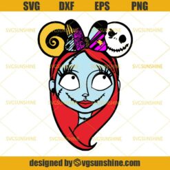 Sally Minnie Mouse Nightmare Before Christmas SVG, Disney Halloween SVG, Sally SVG DXF EPS PNG