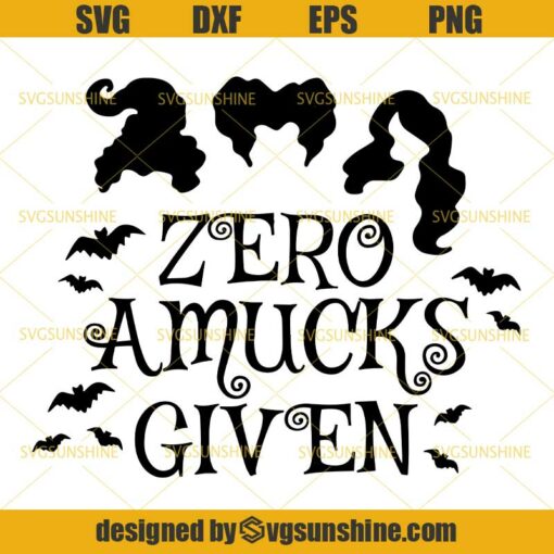 Hocus Pocus Zero Amucks Given SVG, Sanderson Sisters SVG, Halloween SVG