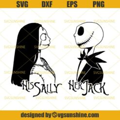 Jack And Sally Nightmare Before Christmas Svg Png Dxf Eps Cricut Silhouette