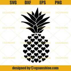 Pineapple Heart Palm Tree SVG, Pineapple SVG