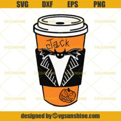 Jack Coffee Svg, Nightmare Before Christmas Svg, Jack Skellington Halloween Svg