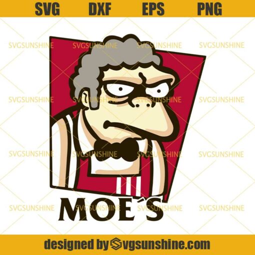 The Simpsons Moe’s KFC Svg, Moe Szyslak Svg