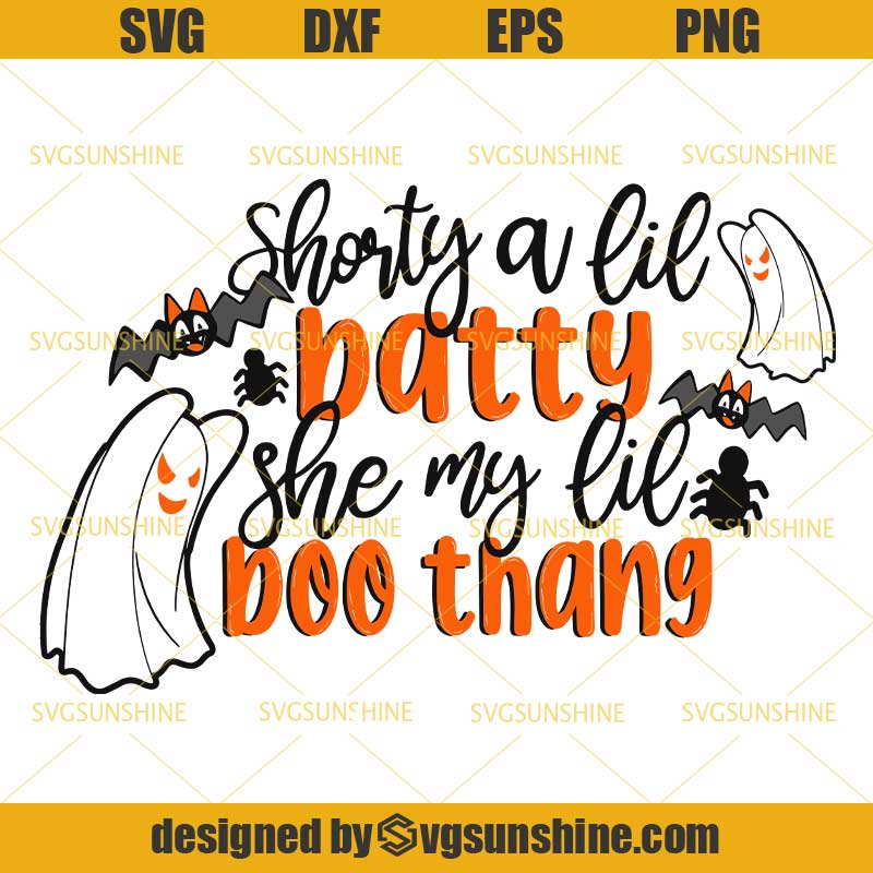 Shawty a lil Baddie | Lil Boo Thang | Halloween | Sarcastic Humor | Digital  | PNG