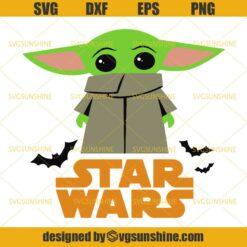 Baby Yoda Halloween Svg, The Child Star Wars Halloween Svg