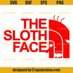 The Sloth Face Svg, Sloth Svg, The North Face Svg