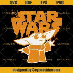 Star Wars Baby Yoda Halloween SVG, The Child SVG, Star Wars Halloween SVG