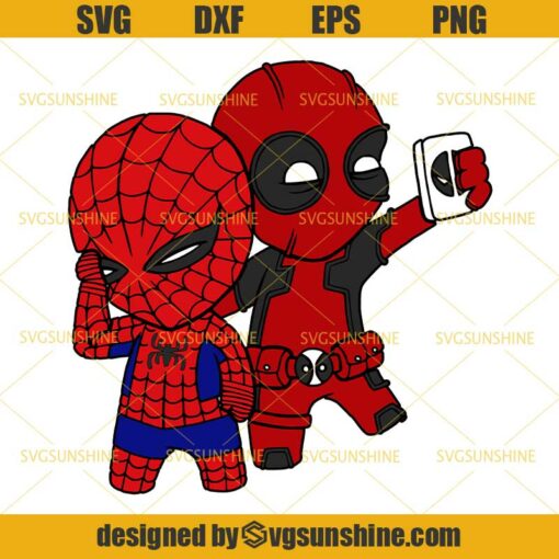 Deadpool And Spiderman SVG, Marvel SVG, Superheros SVG, Deadpool SVG, Spiderman SVG